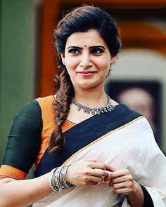 Samantha Ruth Prabhu #Kollywood #SamanthaAkkineni #TamilCinema Samantha In Saree, Saree Hairstyles, Samantha Images, Samantha Pics, Samantha Ruth, Samantha Photos, Indian Hairstyles, Indian Beauty Saree