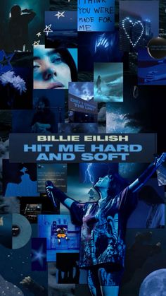 a collage of photos with the words blue flesh hand - sord on it