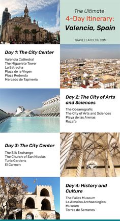 the four day itinerary in barcelona, spain