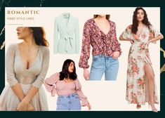 Christina Ricci Kibbe, Romantic Body Shape Outfits, Kibbe Romantic Clothes, Soft Romantic Body Type Outfit, Kibbe Body Types Romantic Outfits, Kibbe Pure Romantic Outfits, Pure Romantic Body Type Kibbe Outfits, True Romantic Kibbe, Kibbe Pure Romantic