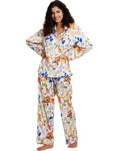 PRICES MAY VARY. Materials: Our pajamas is made of silky, lightweight satin fabric. Silky pajamas is not easy to drape, the fabric is soft and breathable Design feature: Women’s pajamas has a loose fit and elastic waistband, sleepwear has multitudinous pattern design and different tones of color Full range of size: Pajamas has five sizes which fit most people; Small=(US 4-6) Medium=(US 8-10) Large=(US 12-14) X-Large=(US 16-18) XX-Large=(US 20-22) Easy care: Machine wash for cold water and tumble Satin Pajamas Set, Silky Pajamas, Silk Pajama, Bamboo Pajamas, Pajamas Comfy, Satin Pyjama Set, Color Full, Satin Pajamas, Silk Pajamas