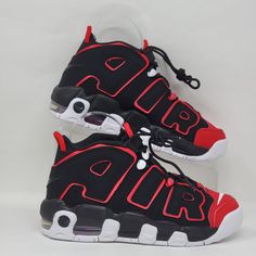 Nike Air More Uptempo 96 Gs Black Fb1344-001 Basketball Big Kids Size 5y New New Without Box Red Skate Shoes With Cushioned Footbed For Sports, Basketball Shoes With Air Max Cushioning, Casual Basketball Shoes With Air Max Cushioning, Casual Air Max Cushioned Basketball Shoes, Black Round Toe Skate Shoes For Sports, Casual Basketball Shoes With Cushioned Footbed For Training, Black Round Toe Skate Shoes, Red Synthetic Skate Shoes For Sports, Casual Red Basketball Shoes For Streetwear