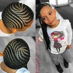 Hairstyle For Children, Cornrow Hairstyles For Kids, Braid Styles For Girls, Lil Girl Hairstyles, Kid Braid Styles, Styles Hairstyles, Girls Hairstyles Braids