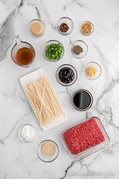 Mongolian Beef and Noodles Recipe - Eating on a Dime Beef Rice Noodles, Easy Beef And Noodles Recipe, Beef And Noodles Recipe, Creamy Garlic Penne Pasta, Fettuccini Noodles, Rice Noodle Recipes, Eating On A Dime, Beef Ground, Recipes Air Fryer