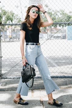 5 dicas para looks dignos de uma fashion girl » STEAL THE LOOK Princetown Gucci, Mules Outfit, How To Have Style, Best Jeans For Women, Style Casual Chic, Jeans Outfit Women, Moda Jeans, Outfit Jeans, Inspired Outfits