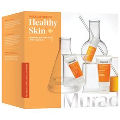 A three-piece regimen for visibly brighter, even-toned skin, featuring a potent brightening serum and SPF sunscreen for ultimate environmental defense.Skin Type: Normal, Dry, Combination, and Oily Skincare Concerns: Dark Spots, Dullness, and Dark CirclesHighlighted Ingredients:- Allantoin and Panthenol: Soothe and soften over-exposed, stressed skin. - Glycolic Acid: Exfoliates to target the look of dullness and visibly improve texture. - Gingko Biloba: An antioxidant that combines with antioxidant vitamin C to fight free-radical damage.Ingredient Callouts: Free of parabens, formaldehydes, formaldehyde-releasing agents, phthalates, mineral oil, retinyl palmitate, oxybenzone, coal tar, Gingko Biloba, Oily Skincare, Coal Tar, Sephora Beauty, Grape Seed Extract, Skin Essentials, Oily Skin Care, Skin Care Serum, Broad Spectrum Sunscreen