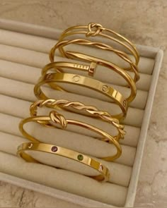 Minimalist Accessories Jewellery, Xoxo Jewelry, Gold Bracelets Stacked, Selfcare Skincare, Gold Bangles For Women, Bracelet Stacks, Stack Bracelet, Fancy Jewellery Designs, Minimalist Accessories