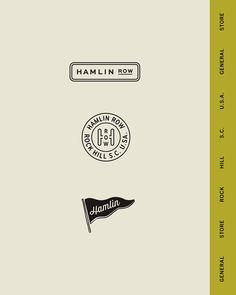 an image of the back cover of hamlin row's album, which features various logos