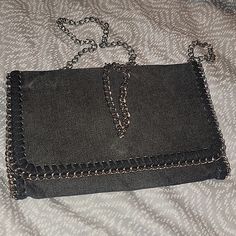 Questions? Leave A Comment Below! Casual Pouch Bag With Chain Strap, Casual Black Bag With Chain Strap, Casual Satchel With Chain Strap, Casual Evening Clutch Shoulder Bag, Everyday Casual Satchel With Chain Strap, Casual Everyday Satchel With Chain Strap, Gray Chain Strap Bag For Everyday, Black Clutch With Silver-tone Hardware For Everyday Use, Chic Black Clutch With Silver-tone Hardware