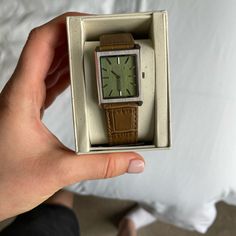 New Men’s Breda Watch In Tan And Sage. Never Been Worn Before And In Perfect Condition! Mens Watches Outfit, Mens Watches Guide, Movado Womens Watch, Tissot Mens Watch, Mens Watches Expensive, Watches For Men Unique, Mens Watch Brands, Mens Watches Popular, Mens Invicta Watches