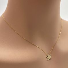 Gold Flower Pendant Charm Necklace In 14k, Minimal Butterfly, Dainty Butterfly Necklace, Tiny Butterfly, Dainty Butterfly, Butterfly Necklace Gold, Size Comparison, Gold Butterfly, Butterfly Necklace