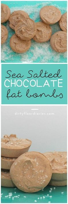 Sea Salted chocolate Fat Bombs for Keto, LCHF. #EssentialVitamins ad Fatbomb Keto, Sea Salt Chocolate, Sunflower Butter, Fat Bomb, Resep Diet