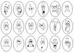 an image of cartoon faces with different expressions