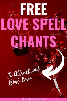 a red poster with the words free love spell shants to attract and bond love