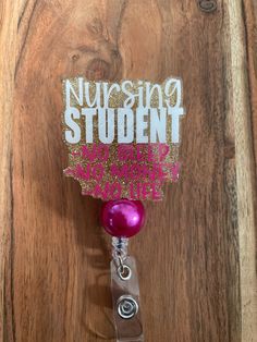 2 inch, nursing student, no sleep, no money, no life, badge reel with alligator swivel clip and 20mm bubblegum bead. Nursing Student Badge Reel, Nursing Pictures, Student Tips, Nursing Student Tips, No Sleep, Nurse Stuff, Student Nurse, Bubblegum Beads, No Money