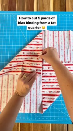 Cait Trantham | Save for later 🥰 There are many ways to make bias binding, but I like this one most for scrappy binding! I’m using the stripes here to… | Instagram Quilt As You Go Strip Quilt, How To Make Bias Binding For A Quilt, Making Bias Binding, Diy Bias Binding, How To Make Bias Binding, How To Make Bias Tape From Fabric, What To Make With Fat Quarters, Strip Quilts Ideas, Scrap Binding