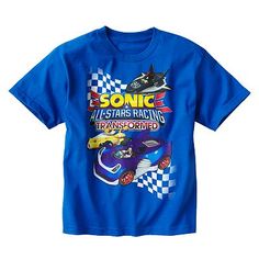 Boy's Sonic & All-Stars Racing Transformed t-shirt Sonic Costumes, Sonic Costume, Racing Graphics, Bape T Shirt, Boys T Shirts