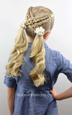 Girl Hair Dos, Beautiful Braids, Braids With Weave, Braid Ideas, Girls Braids, Princess Hairstyles, Braided Ponytail, Toddler Hair