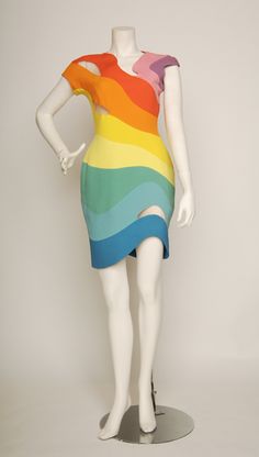 Rainbow Inspired Outfits, Rainbowcore Fashion, 80s Couture, Rainbow Inspiration, Rainbow Children, Rainbow Dresses, Maid Of Honor Dress, Rajputi Dress, Pop Art Fashion