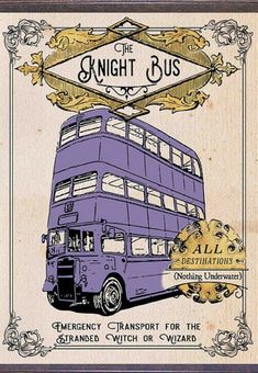 a purple double decker bus with an ornate frame