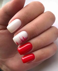 Trendy Nails Red Square, The Man Of My Dreams, Red Gel Nails, Man Of My Dreams, Kutek Disney, Maroon Nails, Manicure Nail Designs, Red Acrylic Nails, Nail Design Inspiration