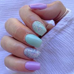 Purple Nail, Nails 2023, Easter Nails, Short Acrylic Nails Designs, Fancy Nails, Chic Nails, Short Acrylic Nails