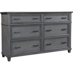 the dresser has many drawers and pulls on it's sides, as well as an open drawer