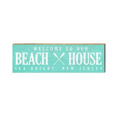 a wooden sign that says welcome to our beach and house merriti island, florida