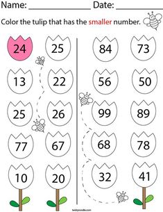 a printable worksheet for numbers 1 - 10 with the same number as each one