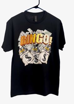 Bingo Player Money Bag T-Shirt Money Bag, Bingo, Favorite Outfit, Gender Neutral, Adult Outfits, T-shirt, Tops & Tees, Top Outfits, Money