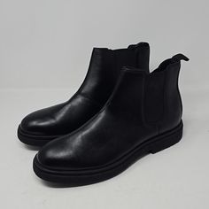 Abound Reese Black Faux Leather Chelsea Boots Brand New Without Box Pull On Style Size 12. You Have A Question Don't Hesitate To Ask Business Chelsea Boots In Faux Leather With Round Toe, Black Boots Men, Boot Brands, Leather Chelsea Boots, Black Faux Leather, Size 12, Chelsea Boots, Black Boots, Chelsea