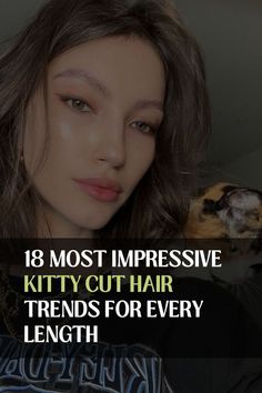 Hot hair trend right meow is, of course, the kitty cut. This purr-fectly adaptable style is clawing its way to the top of everyone’s must-have list, proving it’s not just for one length or texture. Whether your locks are short and sassy, medium and manageable, or long and luxurious, there’s a kitty cut to make your hair goals a reality. Definitely jump on this trend early.You will not regret it! Kitty Cut Hair, Cat Hair, Hair Cut, Kitty Cat