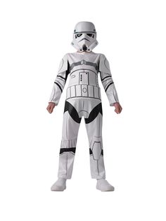 a boy in a storm trooper costume