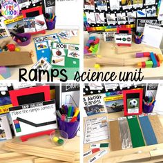 the collage of images shows different types of science unit