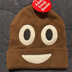 Nwt Adult Poop Emojibeanie, Brown, One Size Cute Brown Winter Beanie, Novelty Warm Beanie, One Size Fits Most, Novelty Warm Beanie One Size Fits Most, Warm Novelty Beanie, One Size Fits Most, Warm Novelty Beanie One Size Fits Most, Warm Novelty Beanie, Warm Fun Beanie One Size Fits Most, Novelty Cap Beanie One Size Fits Most, Novelty One Size Fits Most Cap Beanie