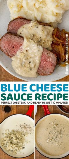 blue cheese sauce recipe for steak and potatoes