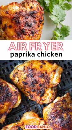 air fryer paprika chicken Baked Teriyaki Chicken Wings, Paprika Chicken Thighs, Baked Teriyaki Chicken, New Chicken Recipes, Delicious Chicken Dinners, Lasagna Recipes, Fast Dinner, Paprika Chicken, Zucchini Lasagna