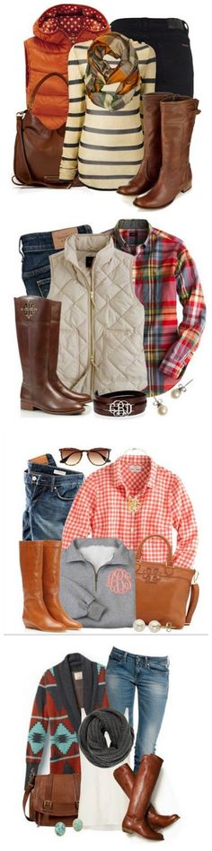 Cozy Fall Fashion-- I love all these Fall Outfits! Brown boots Aztec sweater Puffy vest Fall Outfits Brown, Cozy Fall Fashion, Skirt Boots, Skirt Winter, Looks Jeans, Boots Ideas, Aztec Sweater, Puffy Vest, Elegante Casual