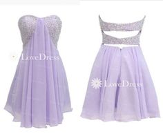 Purple Sequin Short Homecoming Dress Prom Dress by LovePromDress, $138.99 Homecoming Dress Sparkly, Lilac Homecoming Dress, Dress Sweet 16, Backless Party Dress, Dress Short Prom, Strapless Homecoming Dresses, Homecoming Dresses Sparkly, Dress Beading