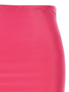 Wet effect lycra mini skirt with logo embroidery. Composition: 82% polyamide, 18% elastane Night Out Elastane Pencil Mini Skirt, Elastane Pencil Mini Skirt For Night Out, Stretch Elastane Mini Skirt With Lining, Stretch Elastane Lined Mini Skirt, Elastane Mini Pencil Skirt For Night Out, Party Mini Pencil Skirt, Party Bodycon Skirt In Elastane, Elastane Bodycon Skirt For Party, Bodycon Elastane Skirt For Parties