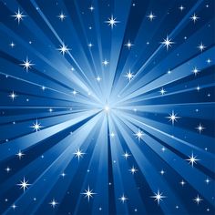 an abstract blue background with white stars and rays royalty illustration for design or wallpaper