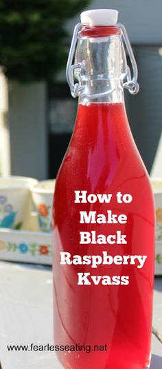 how to make black raspberry klasss in a glass bottle with the words, how to make black raspberry klasss