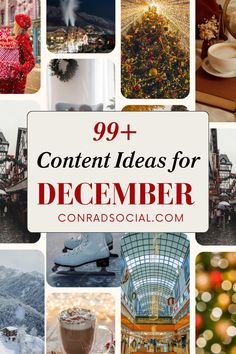 99+ Content Ideas for December