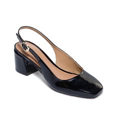 Bernardo-Alexia Pump Whether dressing up a casual fit or adding to your professional wardrobe, the Alexia pump from Bernardo has you covered. With vintage-inspired slingback detailing, this square toe pump is sure to sharpen up looks with ease. Square Toe Block Heels With Heel Strap For Work, Square Toe Slingback Pumps With 4-inch Heel, Square Toe Heels With Heel Strap For Work, Office Square Toe Slingback Pumps With Stacked Heel, Office Slingback Pumps With Stacked Heel And Square Toe, Patent Leather Open Heel Slingback Pumps For Office, Chic Square Toe Slingback Pumps For Party, Modern Slingback Pumps With Padded Heel And Square Toe, Chic Formal Slingback Pumps With Square Toe