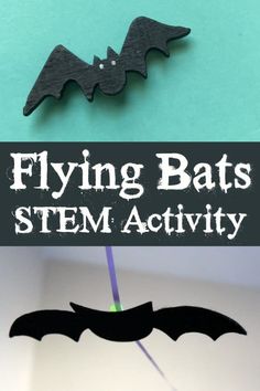 Bat Activities For Kids, Flying Crafts, Kids Crafts Toddlers, Halloween Stem Activities, Halloween Stem, Bat Craft, Activity For Preschoolers, October Activities