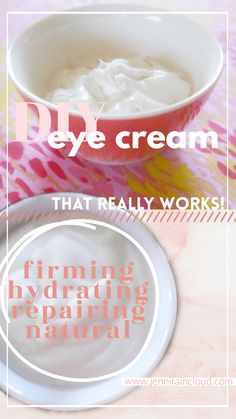 Learn how to make a DIY Firming Eye Cream using organic, safe ingredients that will smooth, hydrate and firm your skin! Homemade Eye Cream Recipes, Anti Aging Cream Recipe, Eye Cream Recipe, Homemade Eye Cream, Diy Eye Cream, Homemade Beauty Recipes, Coconut Oil For Acne, Hydrating Eye Cream, Dental Facts