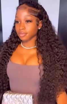 Deep Wave Middle Part, Bday Hair, Hair Lookbook, Low Ponytail Hairstyles, Cute Natural Hairstyles, Rod Wave, Frontal Hairstyles, Blowout Hair, Pretty Braided Hairstyles