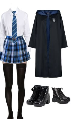 Slytherin Uniform Female, Ravenclaw Dress, Ravenclaw Costume, Harry Potter Dress