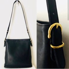 Gorgeous Coach Bag. Very Useful Size. In Very Good Condition; No Scuffs Or Marks. Please See Photos. Vintage Equestrian, Bags Coach, Black Leather Purse, Coach Bag, Vintage Coach, Leather Purse, Leather Purses, Coach Bags, Bucket Bag