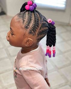 25 coiffures les plus mignonnes pour les petites filles noires Little Black Hairstyles Kids, Kids Halo Braid Hairstyles, Child Braid Hairstyles, Braids And Beads Kids, Black Kid Hair Styles, Easy Kid Hairstyles, Kids Braided Hairstyles Natural Hair, Toddler Braided Hairstyles With Beads, Ponytail Hairstyles For Kids